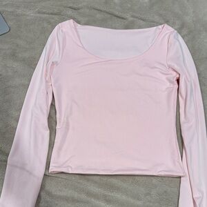 Amazon Light Pink Long Sleeve Women's Tee